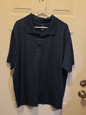 Men's Navy Pro Polo Shirt - Classic Short Sleeve